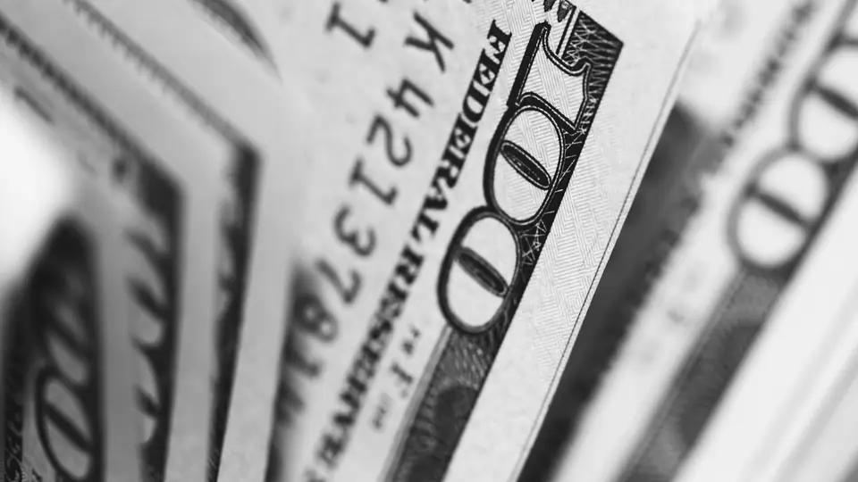 Close-up of U.S. 100-dollar bills