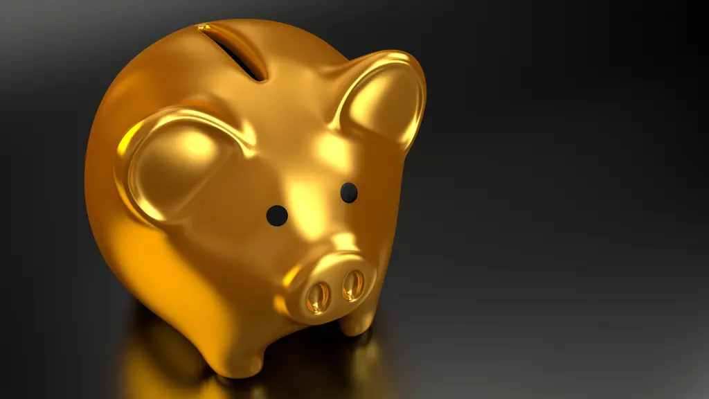 Golden piggy bank