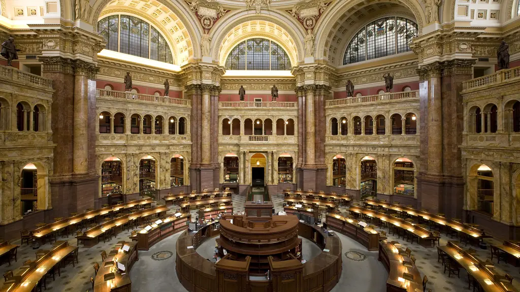 Main Reading Room, Library of Congress Thomas Jefferson Building, Washington, D.C.